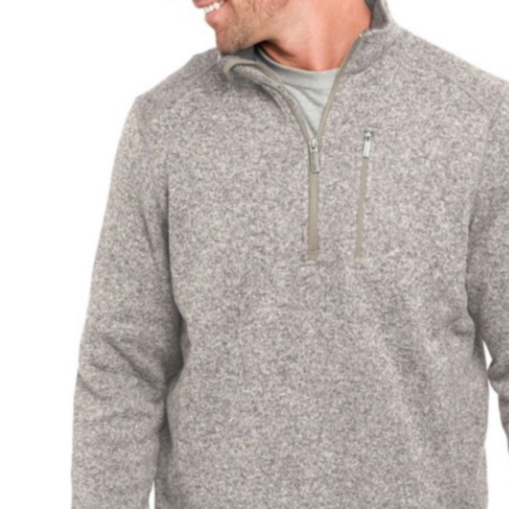 Woolrich Quarter Zip Sweater Tan Size Medium